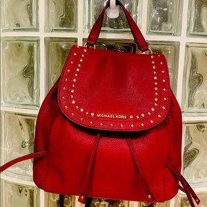 Michael Kors “Riley” Backpack in Mulberry NEW